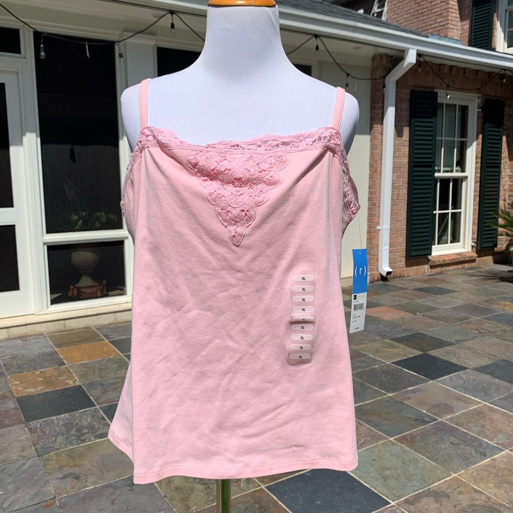 NWT Relativity Pink Stretch Camisole XL